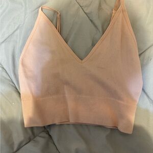 Light pink bralette tank top